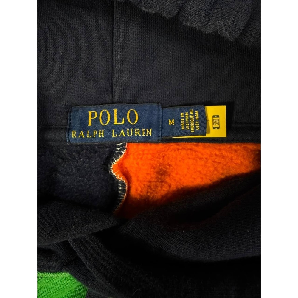 Polo Ralph Lauren Colorblock Fleece Pullover Hoodie Men's Size Medium - Picture 10 of 15